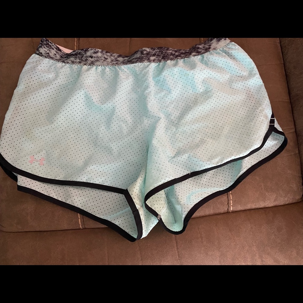 Blue Underarmor athletic shorts
